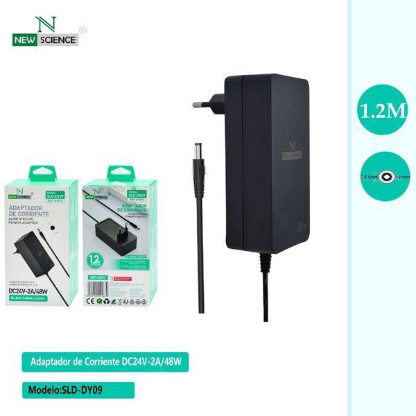 New Science Sld-Dy09 Adaptador De Corriente 24V-2A/48W 1.2M