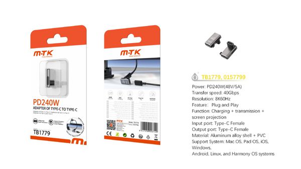 Mtk 0157799 Tb1779 Adaptador Dato+Carga+Tranmisor Video Type