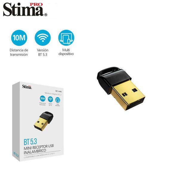 Stima Sbt-A446 Mini Receptor USB Inalambrico BT 5.3