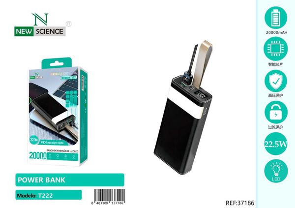 New Science T222 Bateria Externa 20000Mah