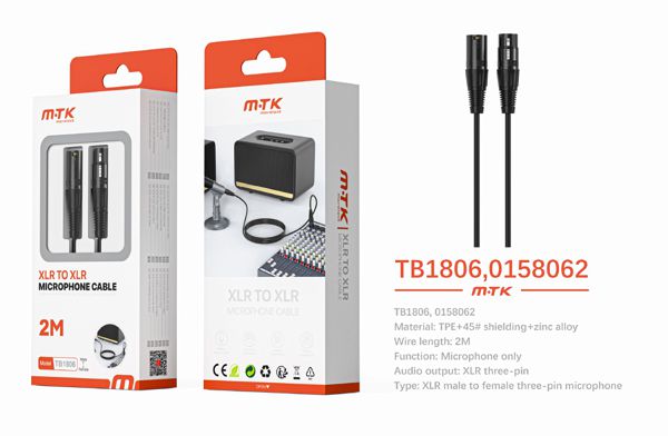Mtk 0158062 Tb1806 Luxury Cable Audio Aluminio Blindado