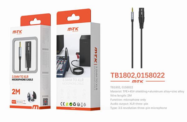 Mtk 0158022 Tb1802 Luxury Cable Audio Aluminio Blindado