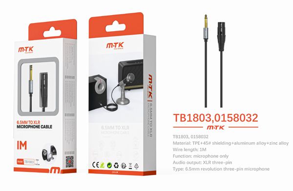 Mtk 0158032 Tb1803 Luxury Cable Audio Aluminio Blindado