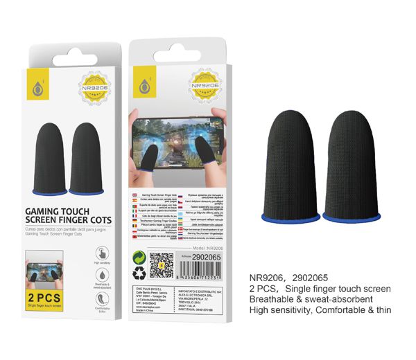 One Plus Nr9206 Mangas Para Dedos De Juegos Moviles Antisudor Y Comodo, Con Alta Sensibilidad