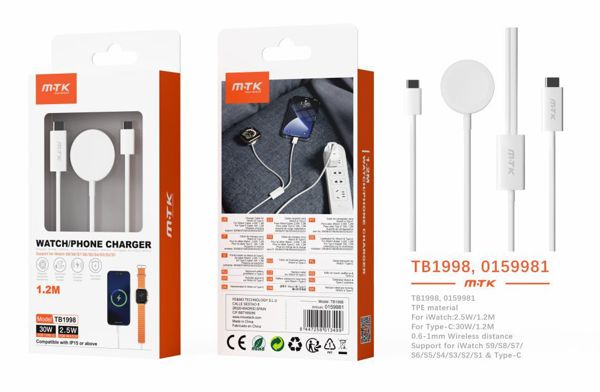 Mtk 0159981 Tb1998 Cable Type-C Cargador Magnetico