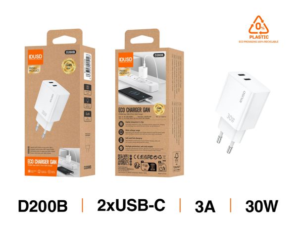 Idusd D200B Cargador USB-C Pd30W