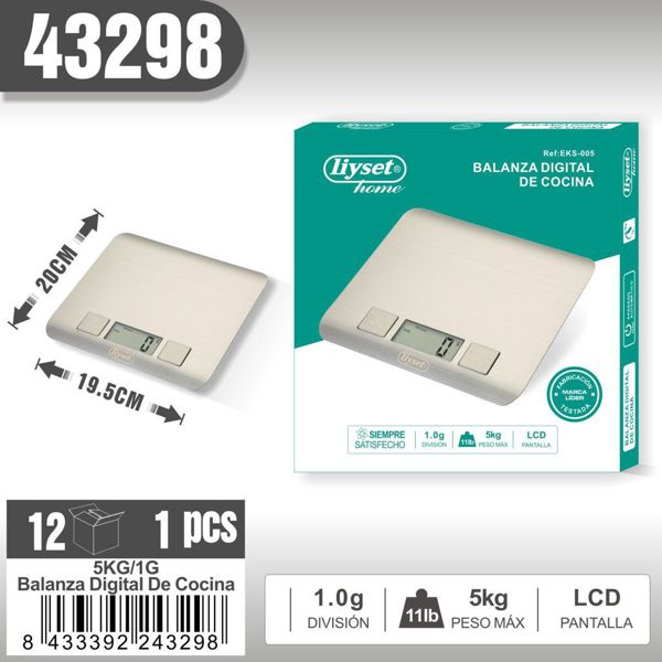 Liyset Eks-005 Balanza Digital De Cocina