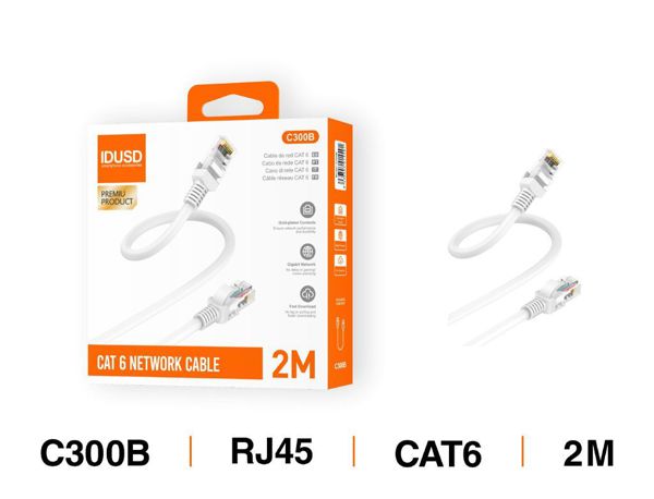 Idusd C300B Cable Red Cat 6 Utp 2M