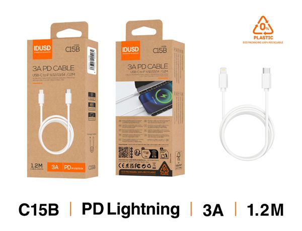 Idusd C15B Cable Eco USB-C A Lightning Pd 3A
