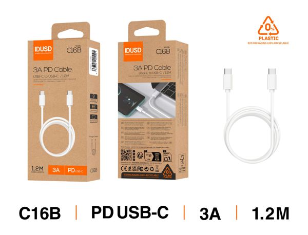 Idusd C16B Cable Eco USB-C A USB-C 3A