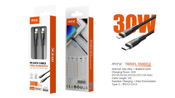 Mtk 0160212 Tb2021 Cable Zinc Ryl Carga Rapido