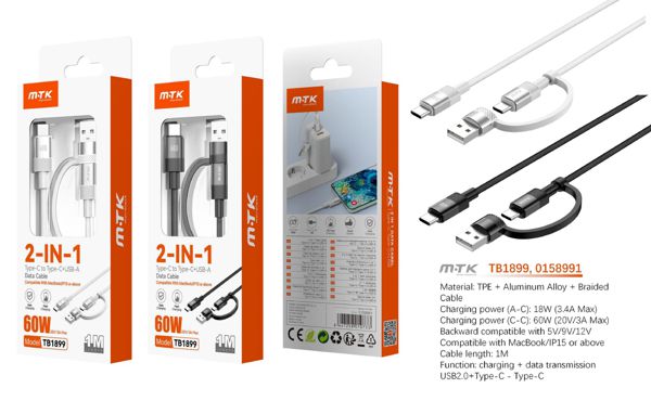 Mtk 0158991 Tb1899 Cable Caldris Type-C/USB