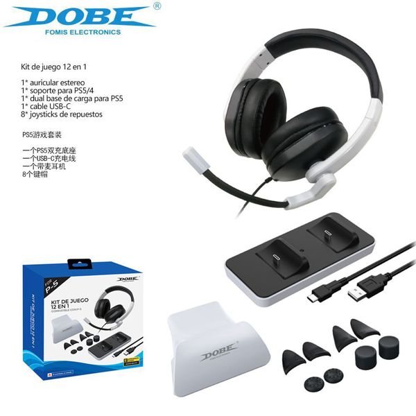 Dobe Tp5-0578B Kit De Juego 12En1 Compatible Con P-5
