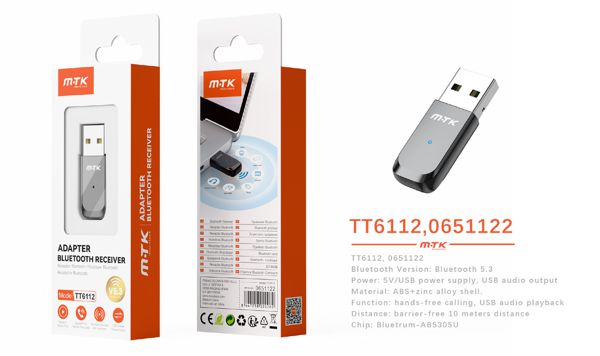 Mtk 0651122 Tt6112 Adaptador USB Bluetooth 5.3