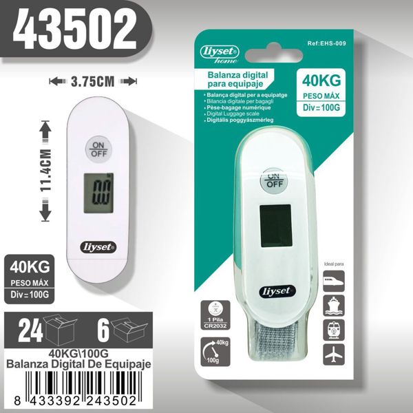 Liyset Ehs-009 Balanza Digital De Equipaje