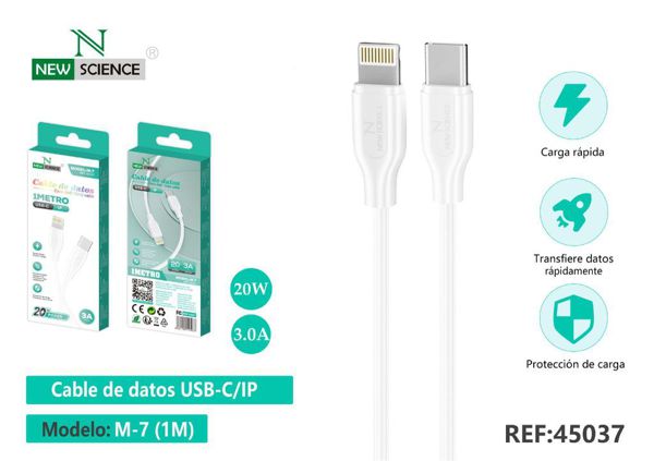 New Science M-7 Cable Type-C/Iph 1M