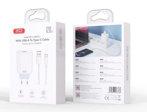 Xo L164 Cargador Rapida USB-A De Type-C