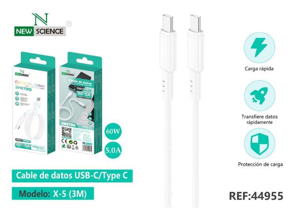 New Science X-5 Cable Type-C A Type-C 3M