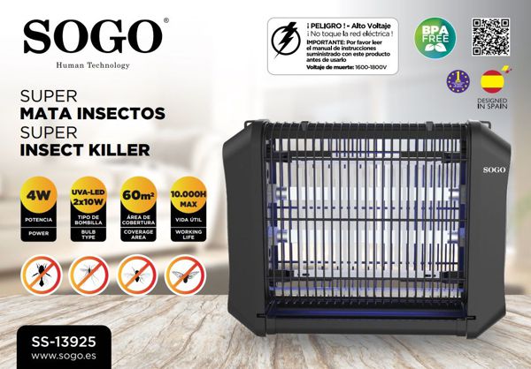 Sogo Ss-13925 Super Mata Insect-Farolillo 20W