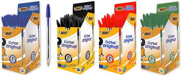 Bic Boligraf Cristal 50Pcs