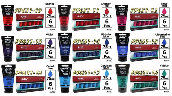 MP PINTURA ACRíLICA 75 ml PP631-10 PP631-11 PP631-12 PP631-13 PP631-14 PP631-15 PP631-16 PP631-17 PP631-18