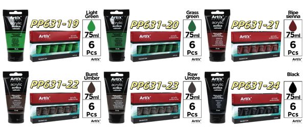 MP PINTURA ACRíLICA 75 ml PP631-19 PP631-20 PP631-21 PP631-22 PP631-23 PP931-24
