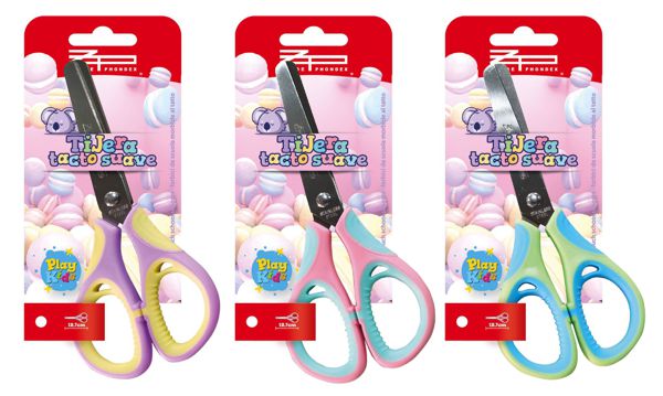 Zp 063016 Blister Tijera Tacto Suave 13Cm