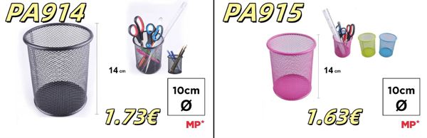 MP PA914 PA915 PORTALáPICES REDONDO 14 x 10 cm