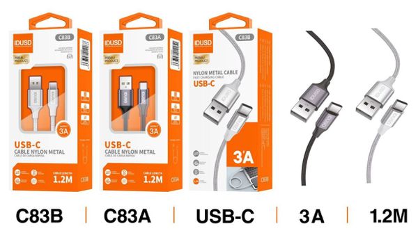 Idusd C83A C83B Cable Nylon Type-C 1.2M 3A