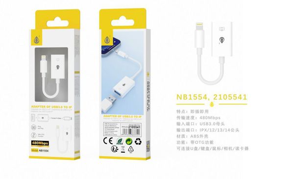 One Plus 2105541 Nb1554 Adaptador Otg USB A Iph