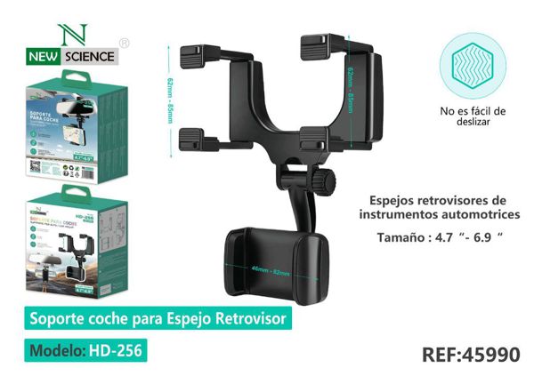 New Science HD-256 Soporte Coche Para Espejo Retrovisor