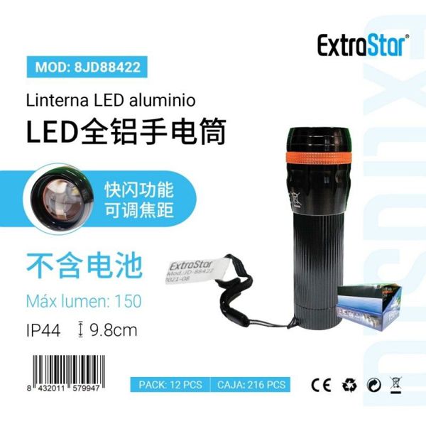 Estrastar 8Dtjd88422 Linterna LED Max 150Lumens