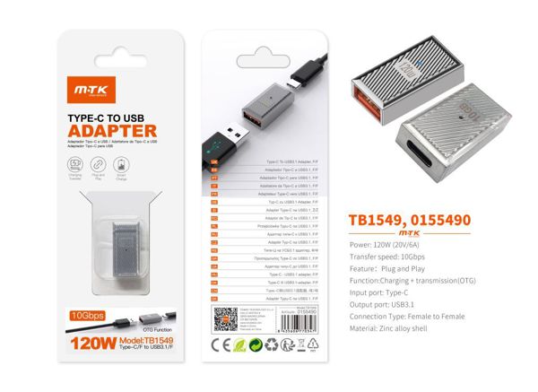 Mtk 0155490 Tb1549 Adaptador Type-C H A USB 3.1 H