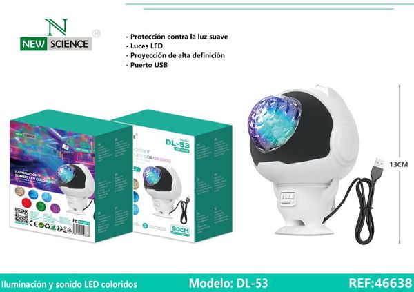 New Science Dl-53 Iluminacion Y Sonido LED Coloridos