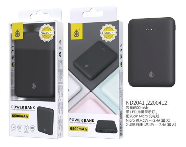 One Plus 2200412 Nd2041 Power Bank Iris 6500Mah Luz Blanco