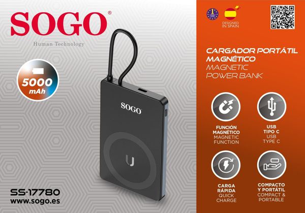 Sogo Car-Ss-17780 Cargador Portatil Magsafe