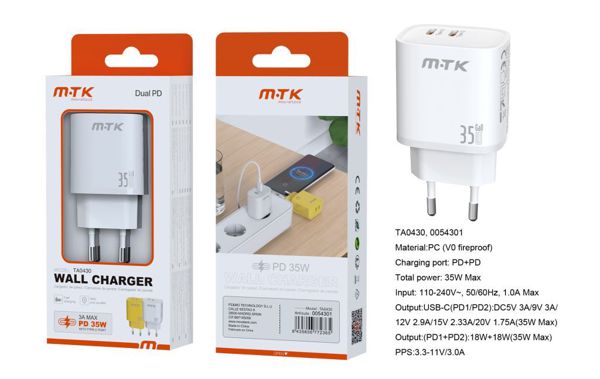 Mtk 0054301 Ta0430 Cargador Red Rapido