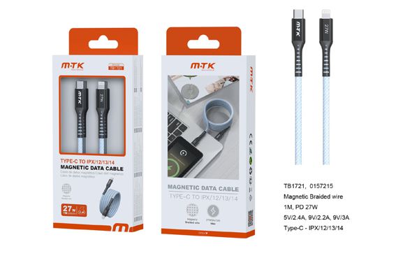 Mtk 0157215 Tb1721 Cable Mag Trenzado Type-C A Lighni