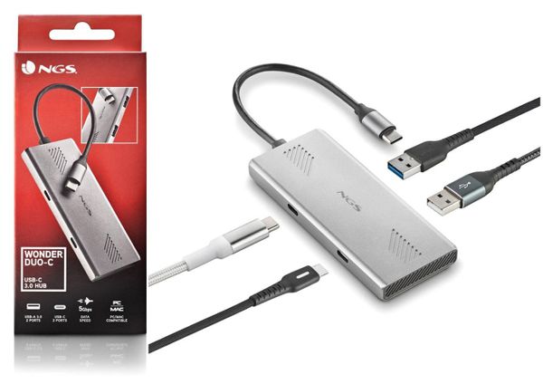 Ngs Wonderduo-C USB-C 2*USB-A 3.0
