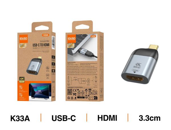 Idusd K33A Adaptador USB-C To HDMI 60Hz