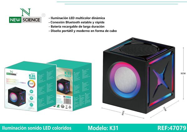 New Science K31 Altavoz Iluminacion Y LED