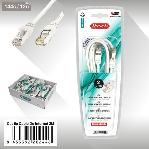 Liyset Cable De Interner Cat-6E 2M