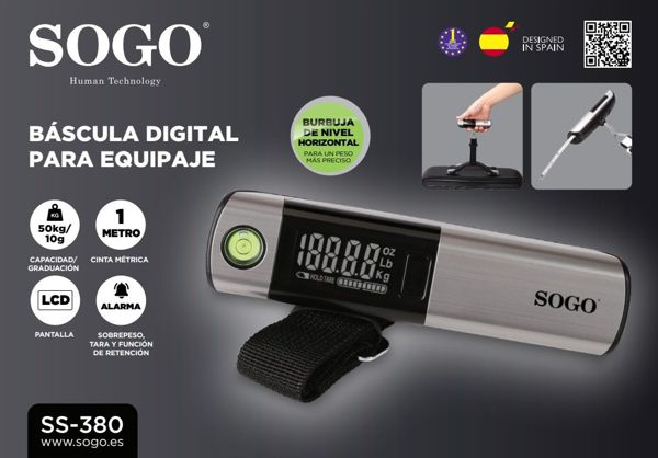 Sogo Ss-380 Bascula Digital Para Equipaje