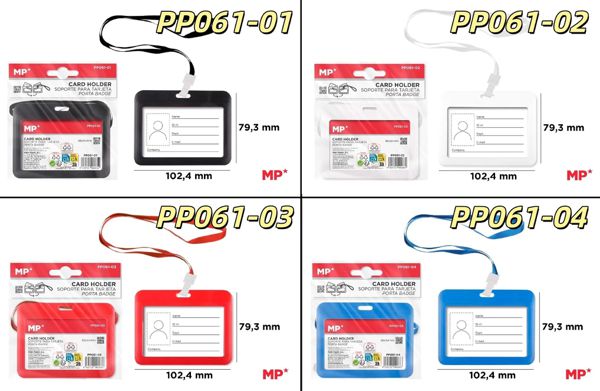 Mp Pp061-01 Pp061-02 Pp061-03 Pp061-04 Funda Tarjeta Hor. Con Cordon