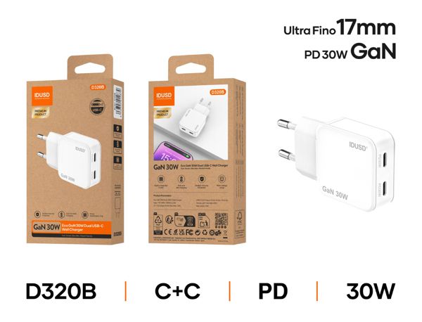 Idusd D320B Cargador Pd30W C+C