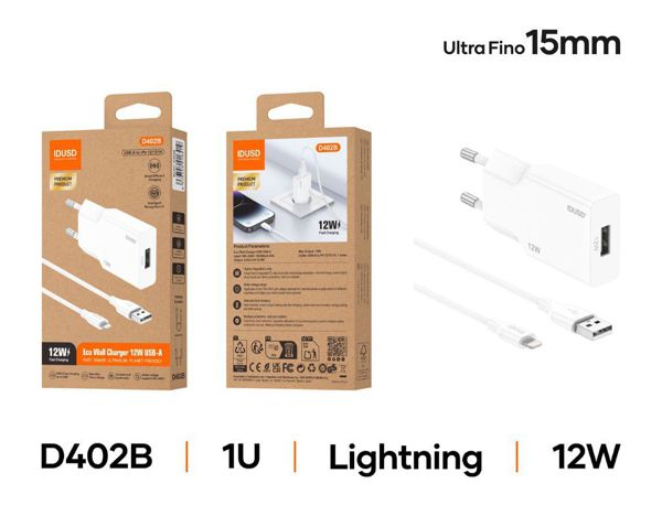 Idusd D402B Cargador 12W Lighning