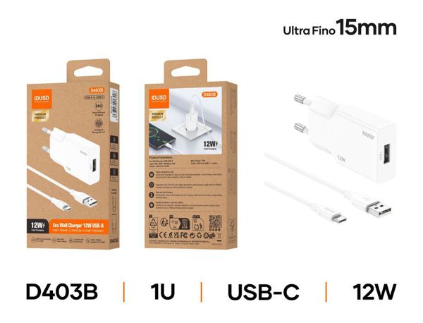 Idusd D403B Cargador 12W USB-C
