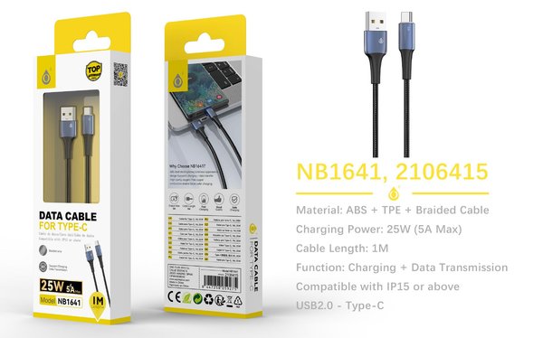 One Plus 2106410 Nb1641 Cable Rom Luz LED Type-C