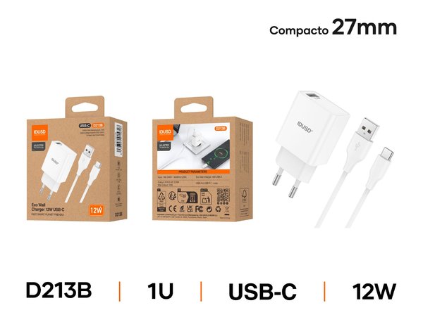 Idusd D213B Cargador 12W
