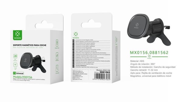 Woox 0881562 Mx0156 Soporte Movil Iman